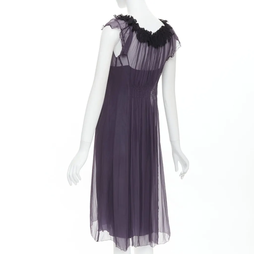 Lanvin Purple Silk Dress Purple Silk Very good - Box View