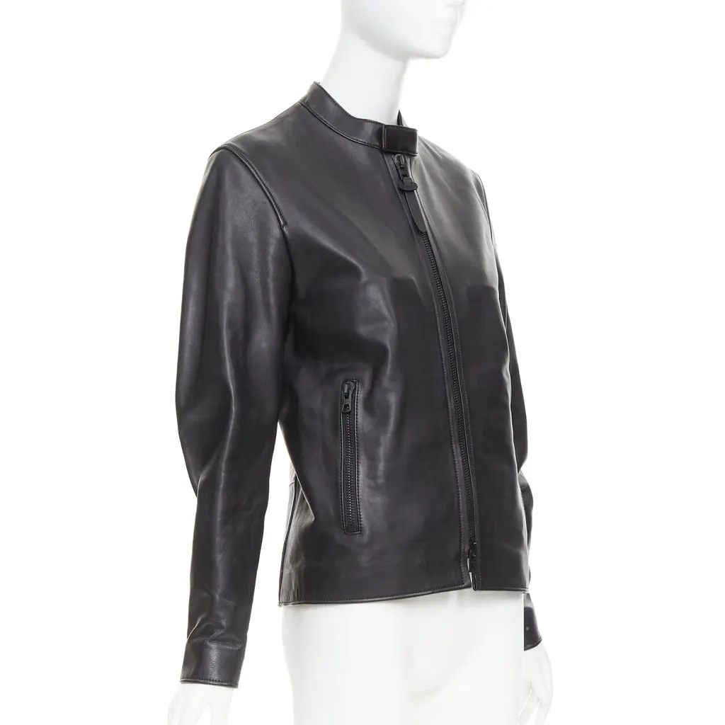 Coach Black Leather Leather Jacket Black Leather Good - Inside View