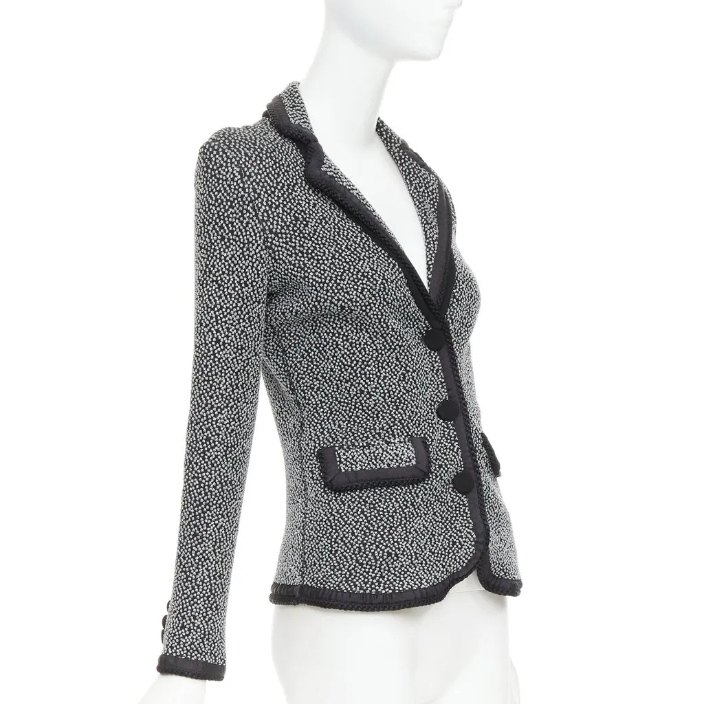 Emporio Armani Black Viscose Jacket Black Viscose Very good - Model View