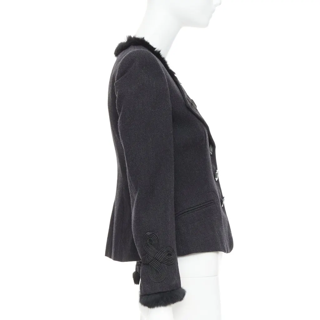 Emporio Armani Grey Wool Jacket Grey Wool Very good - Box View