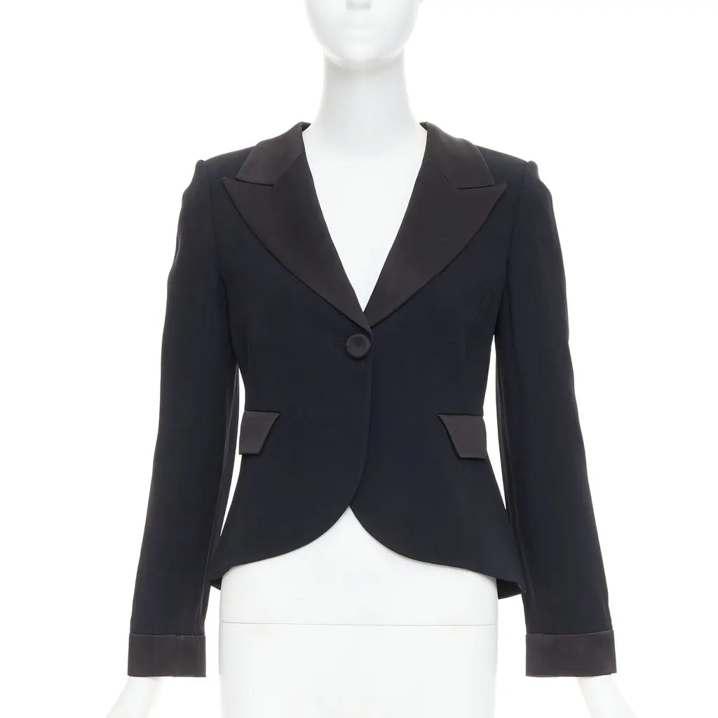 Emporio Armani Black Jacket Black Very good - Front View