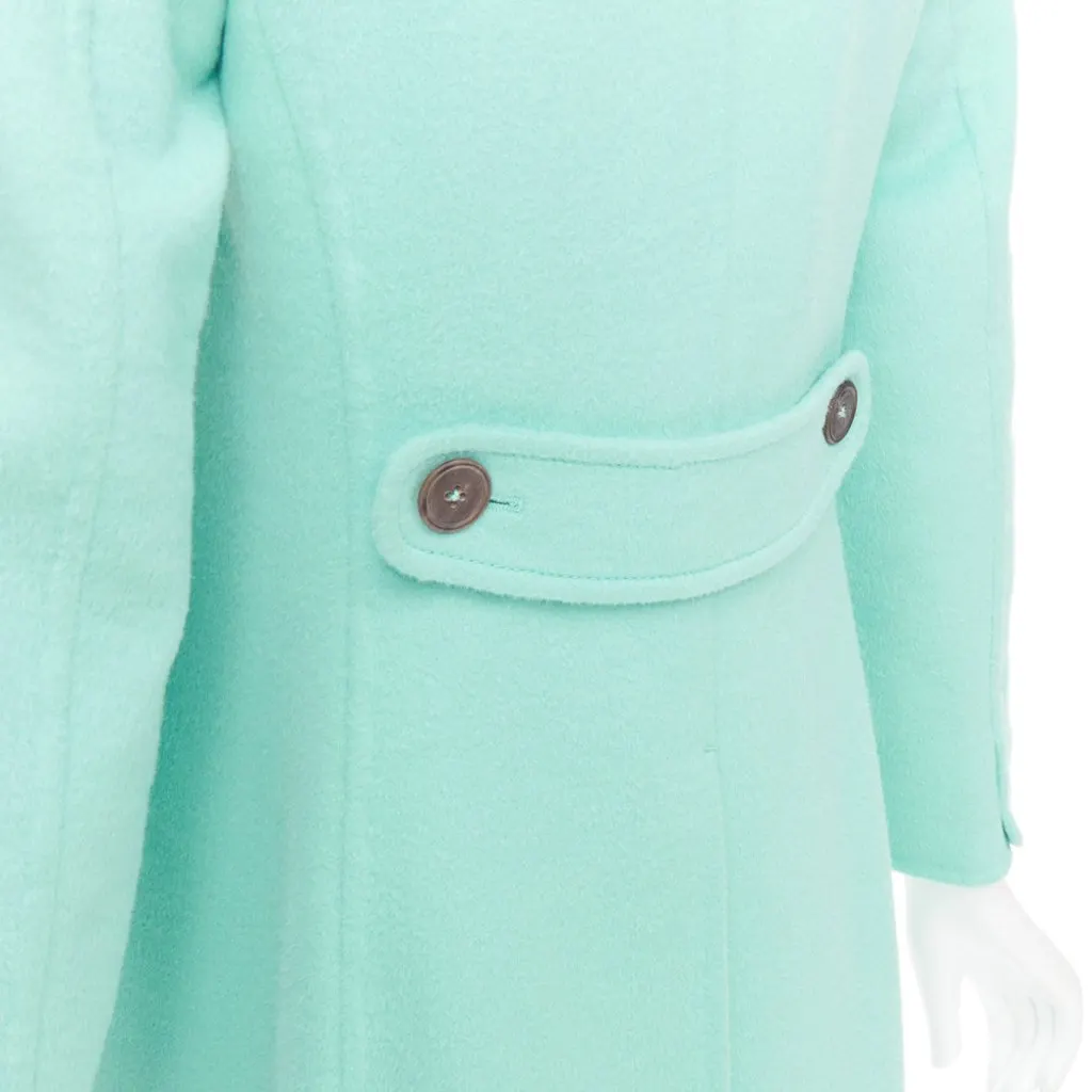 Jil Sander Blue Polyester Coat Blue Polyester Very good - Back View