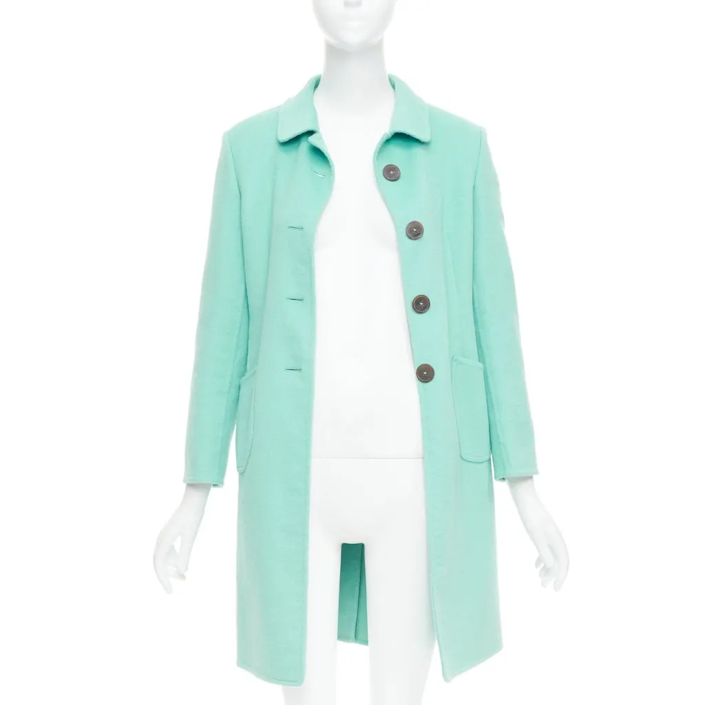 Jil Sander Blue Polyester Coat Blue Polyester Very good - Inside View