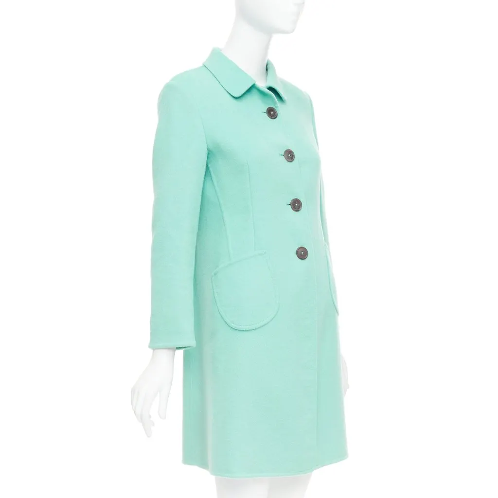 Jil Sander Blue Polyester Coat Blue Polyester Very good - Model View