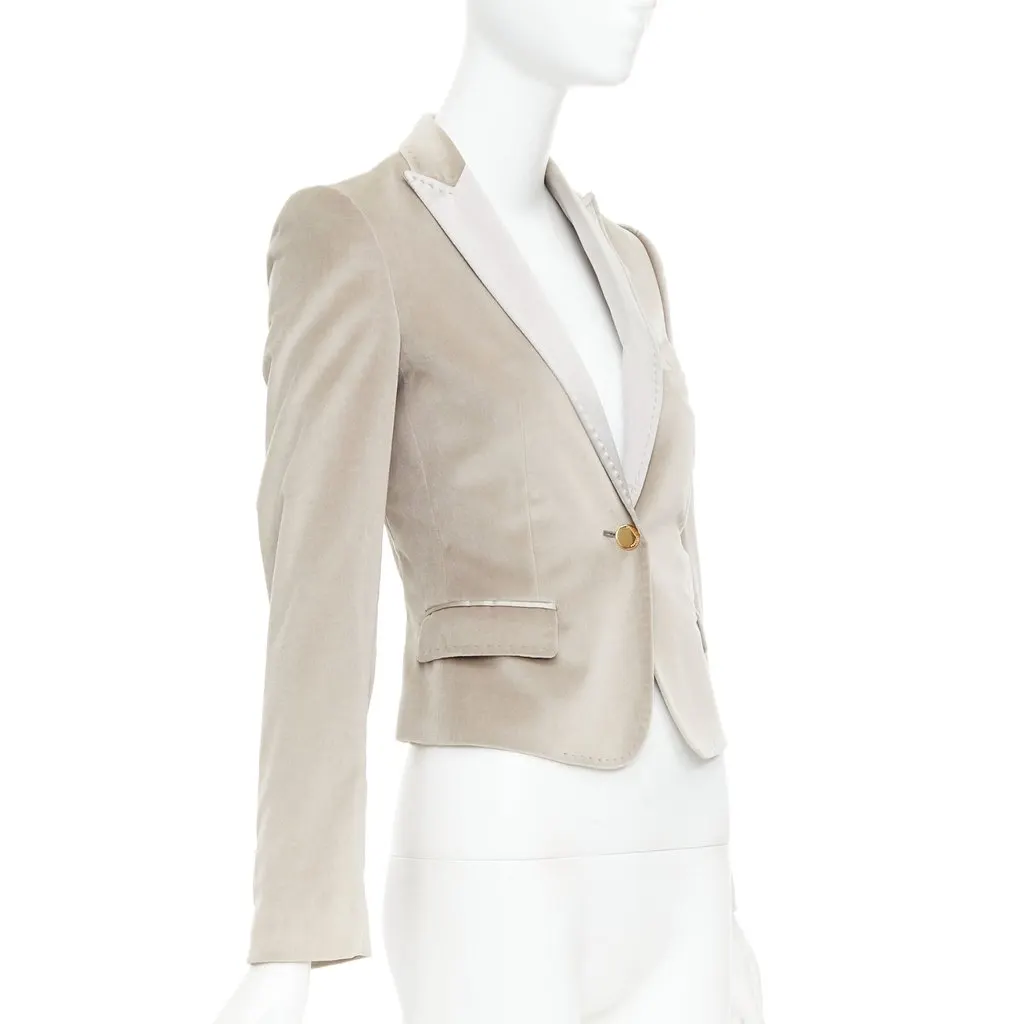 Dolce & Gabbana Beige Cotton Jacket Beige Cotton Good - Model View