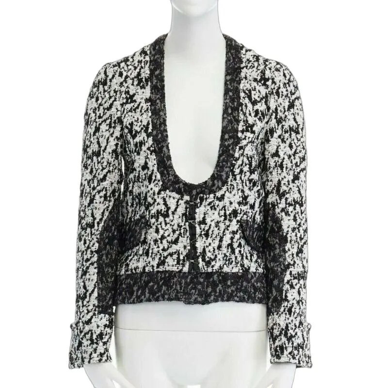 Proenza Schouler Floral Print Blazer White Wool Very good - Front View