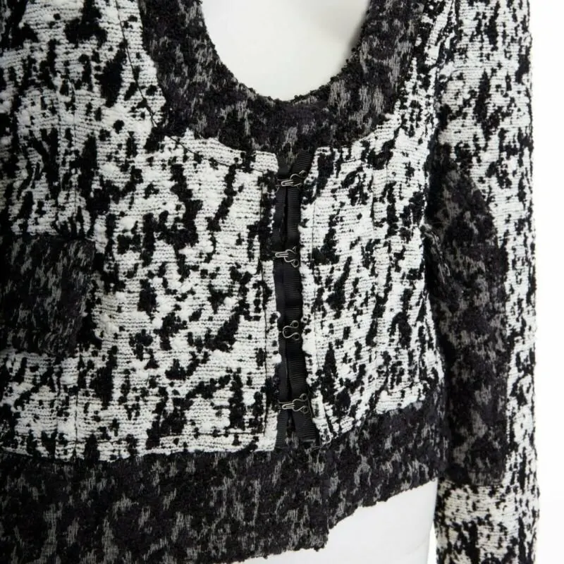 Proenza Schouler Floral Print Blazer White Wool Very good - Back View