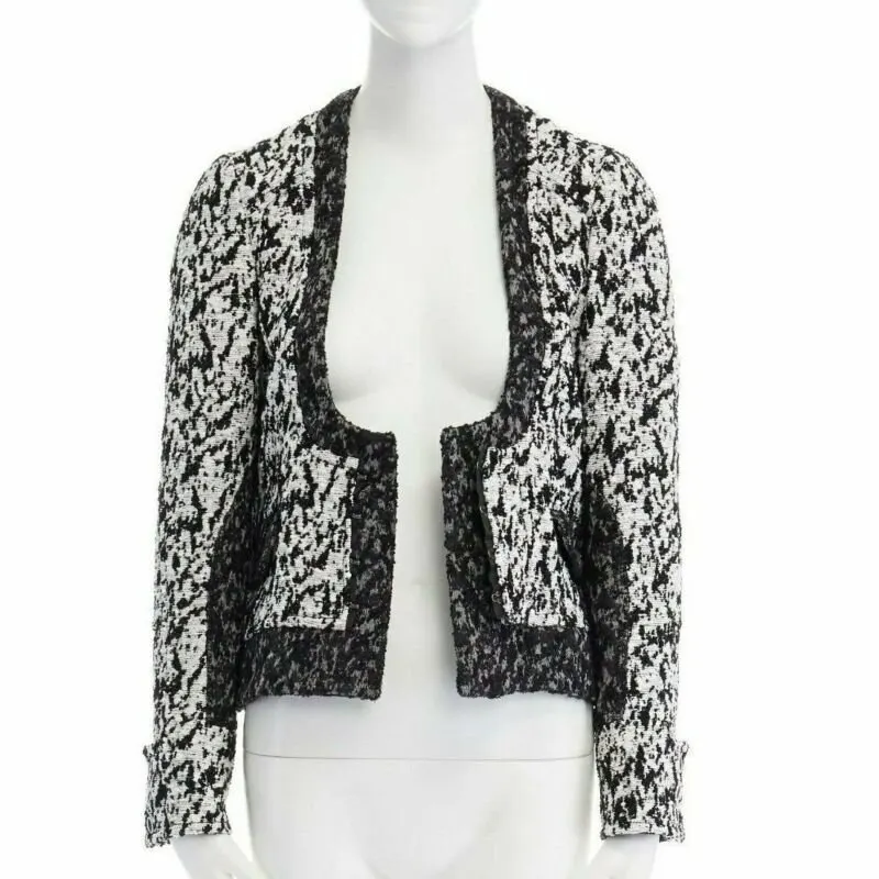 Proenza Schouler Floral Print Blazer White Wool Very good - Inside View