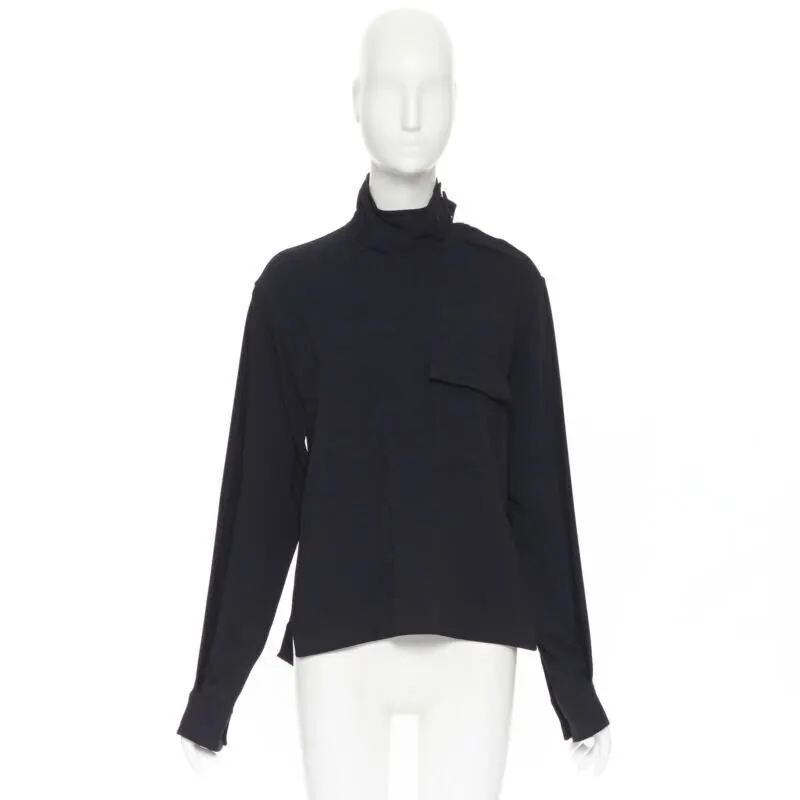 Victoria Beckham Crepe blouse Black Viscose Very good - Inside View