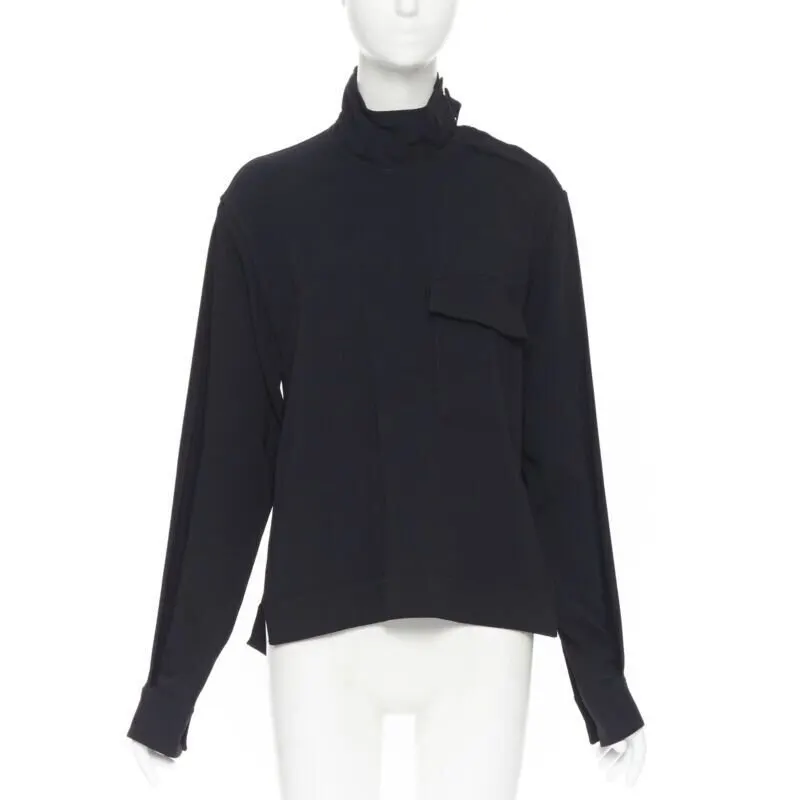 Victoria Beckham Crepe blouse Black Viscose Very good - Model View