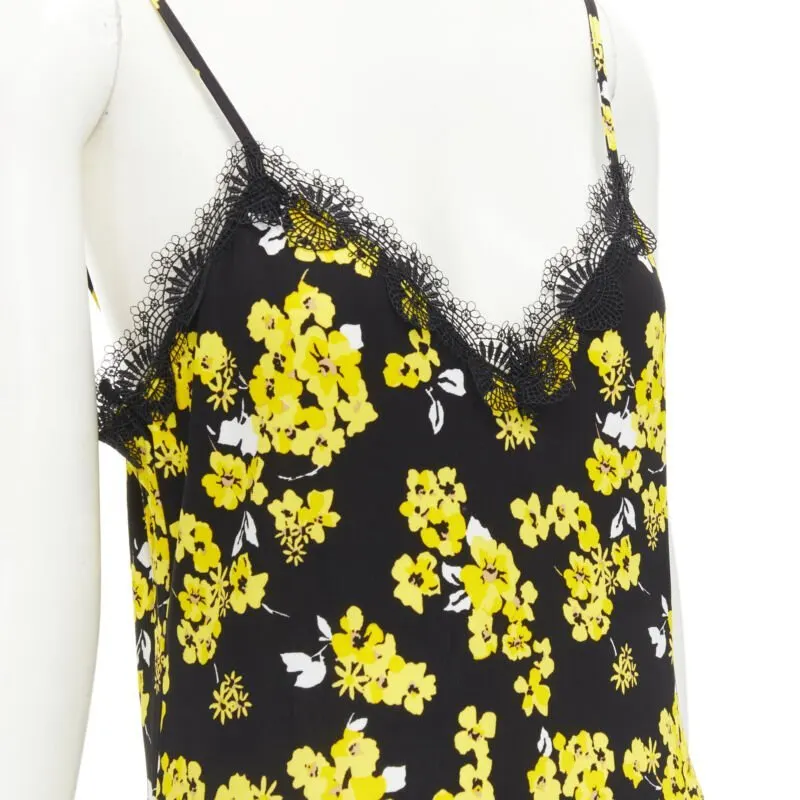 Michael Kors Lace Summer Dress Yellow Viscose Very good - Back View