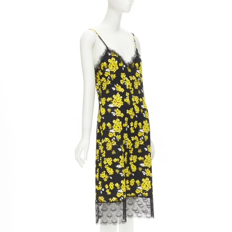 Michael Kors Lace Summer Dress Yellow Viscose Very good - Inside View