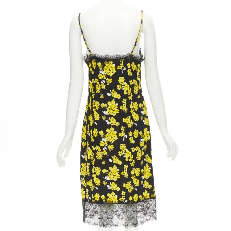Michael Kors Lace Summer Dress Yellow Viscose Very good - Box View