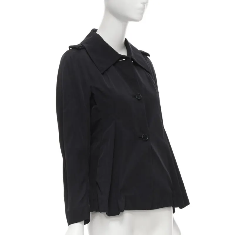 Marni Black Polyester Short Trench Black Polyamide Never worn - Model View