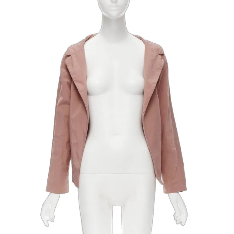 Marni Puff Shoulder Jacket Pink Polyester Very good - Front View