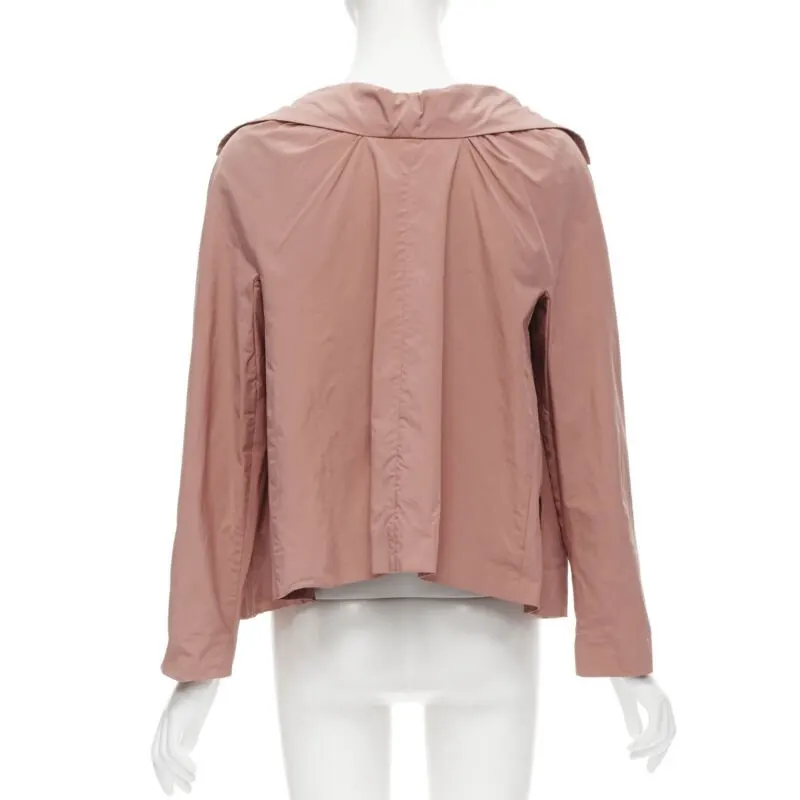 Marni Puff Shoulder Jacket Pink Polyester Very good - Model View