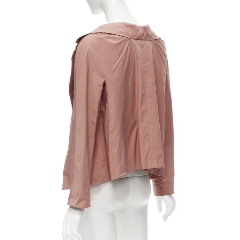 Marni Puff Shoulder Jacket Pink Polyester Very good - Box View
