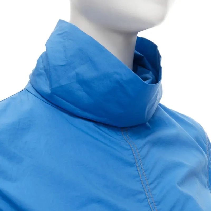Marni Funnel Neck Shirt Blue Cotton Never worn - Back View