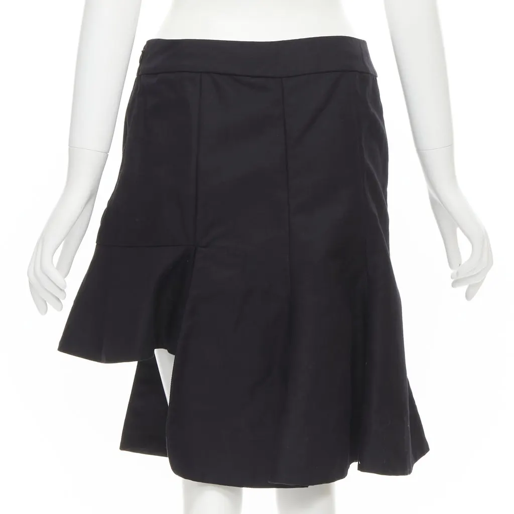 Marni Step Hem Skirt Black Cotton Very good - Box View