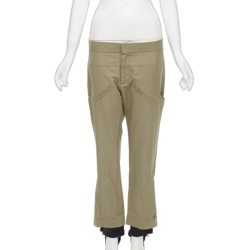 Marni Layered Jodhpur Pants Brown Cotton Never worn - Front View