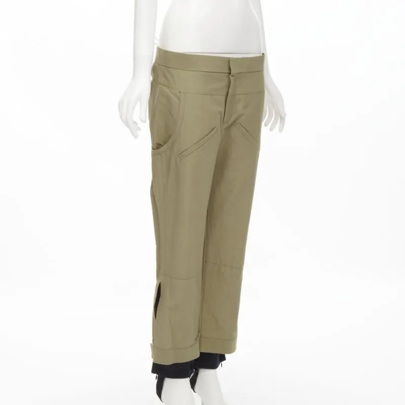 Marni Layered Jodhpur Pants Brown Cotton Never worn - Inside View