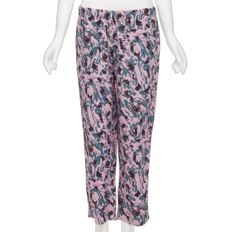 Marni Floral Jacquard Pants Pink Viscose Never worn - Front View