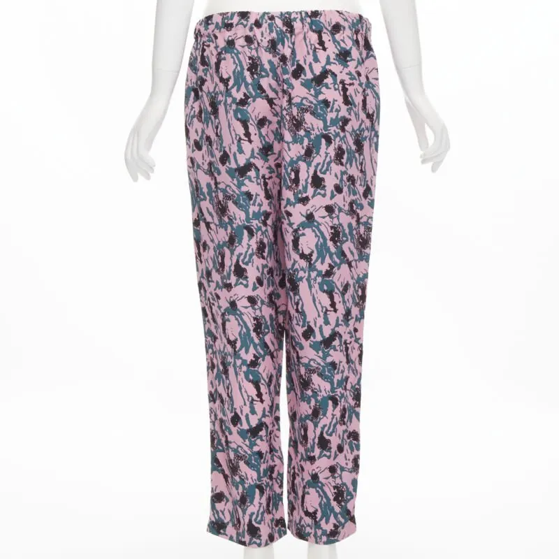 Marni Floral Jacquard Pants Pink Viscose Never worn - Box View