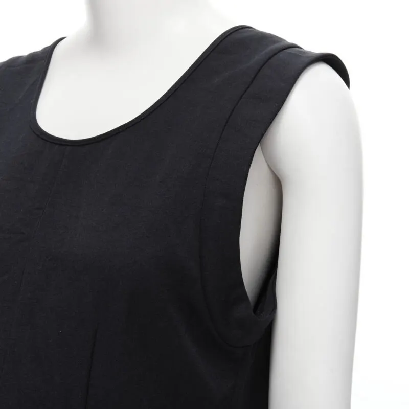 Marni Crinkled Boxy Dress Navy Polyester Never worn - Back View