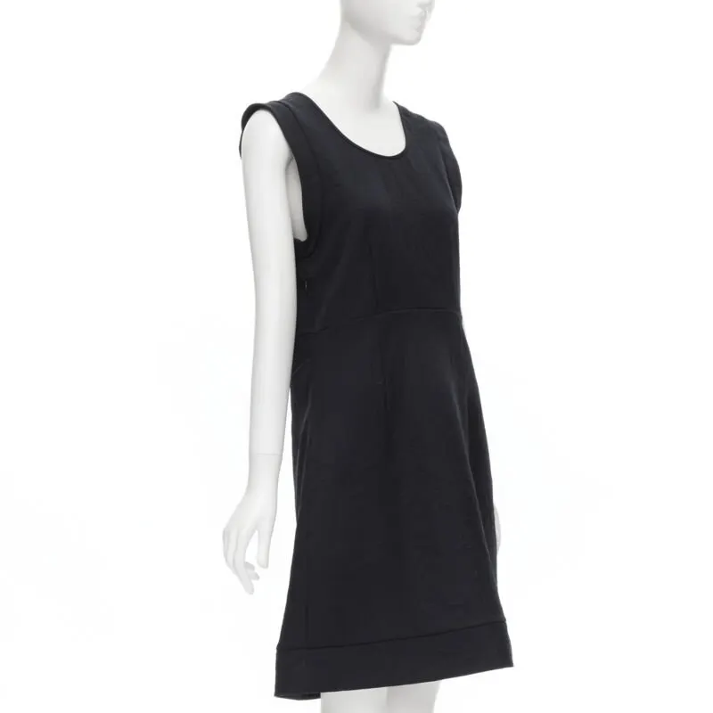 Marni Crinkled Boxy Dress Navy Polyester Never worn - Inside View