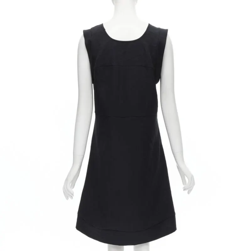Marni Crinkled Boxy Dress Navy Polyester Never worn - Box View