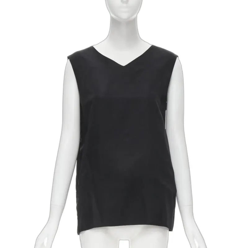 Marni Acetate Boxy Top Black Polyester Very good - Front View