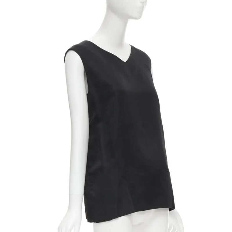 Marni Acetate Boxy Top Black Polyester Very good - Inside View