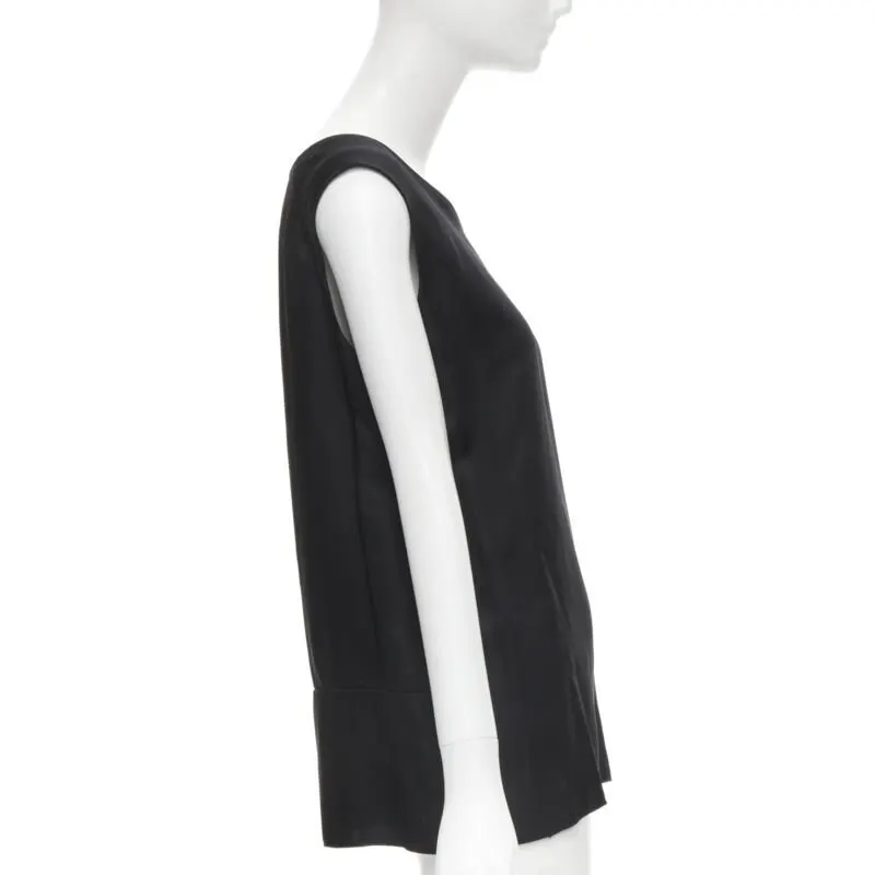 Marni Acetate Boxy Top Black Polyester Very good - Model View