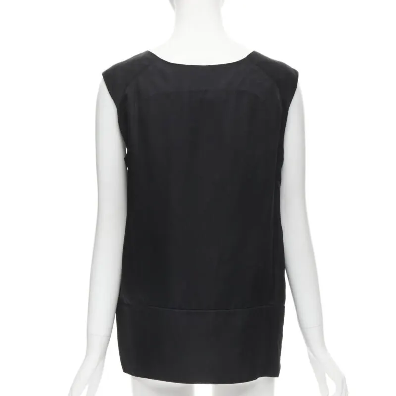 Marni Acetate Boxy Top Black Polyester Very good - Box View