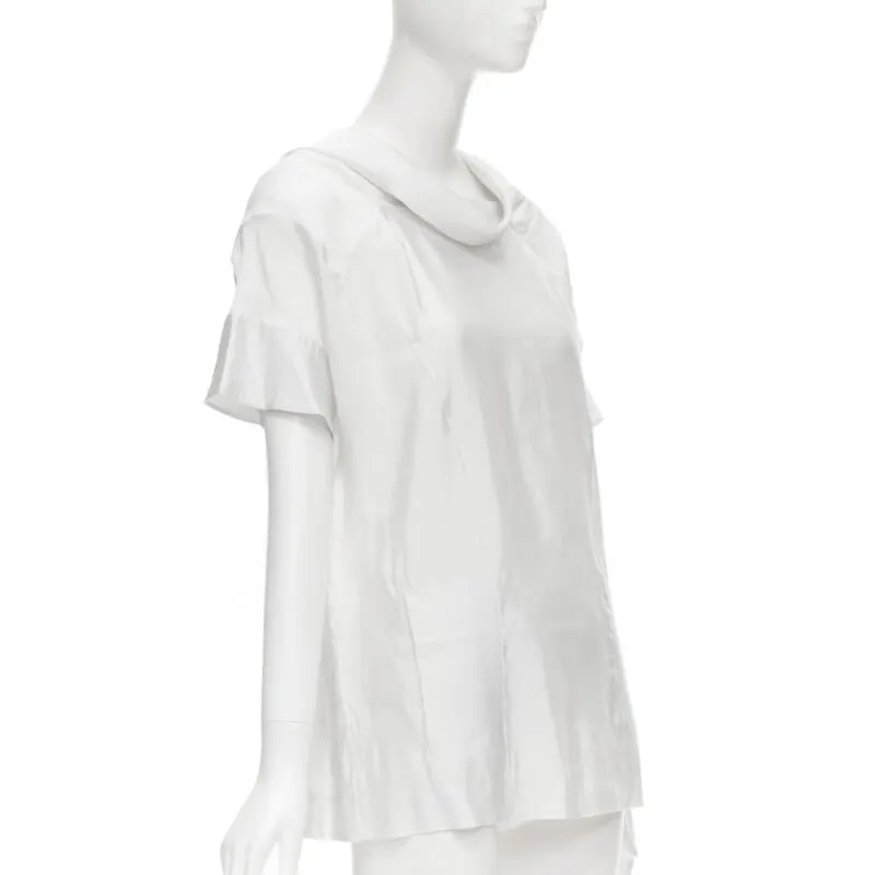 Marni Cowl Neck Pocket Top White Viscose Good - Inside View
