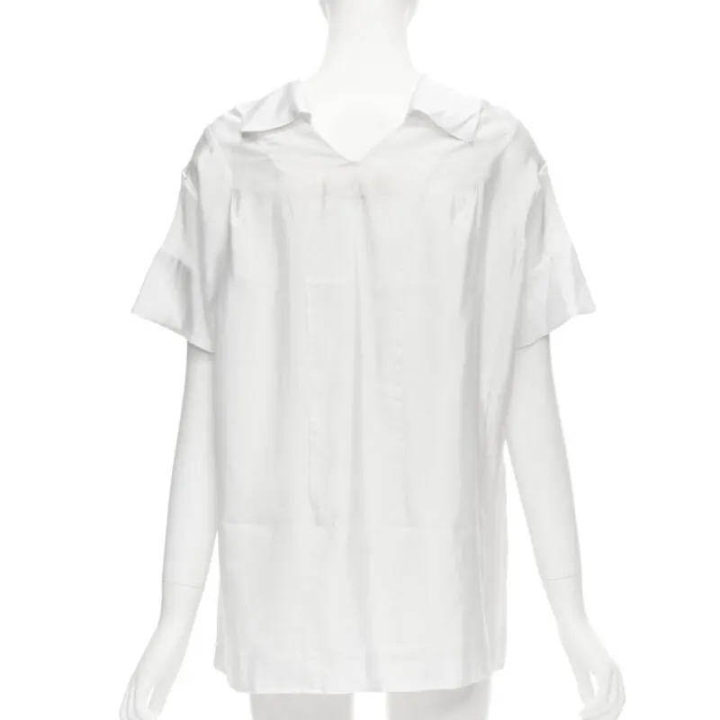 Marni Cowl Neck Pocket Top White Viscose Good - Box View