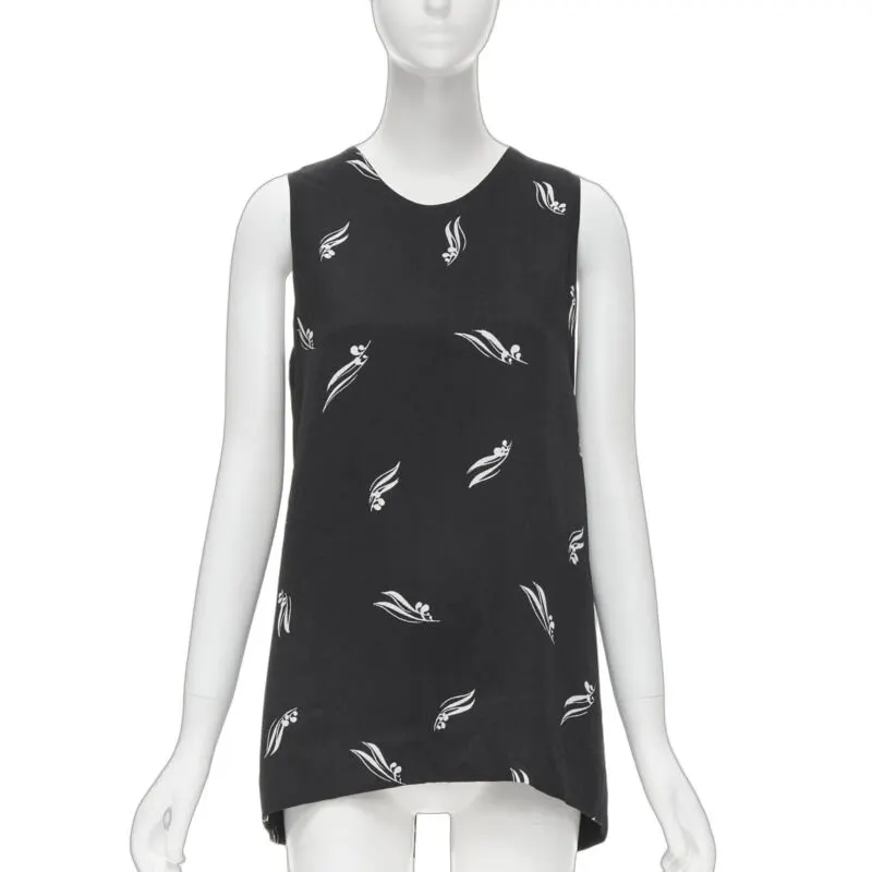 Marni Split Back Top Black Viscose Never worn - Front View