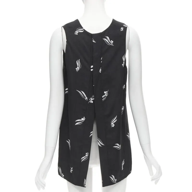 Marni Split Back Top Black Viscose Never worn - Box View