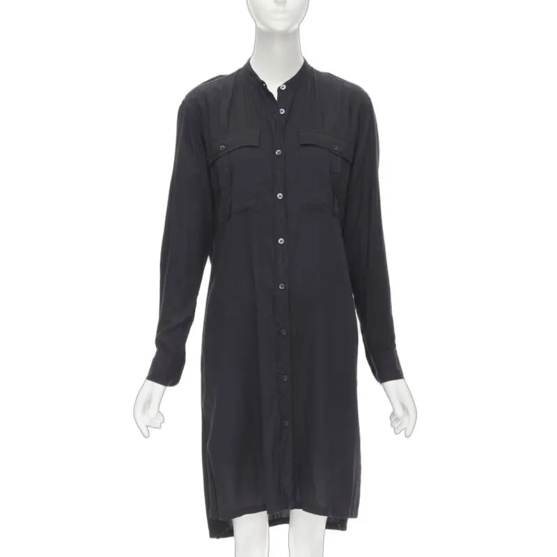 Dries Van Noten Cotton Cargo Dress Black Cotton Never worn - Front View