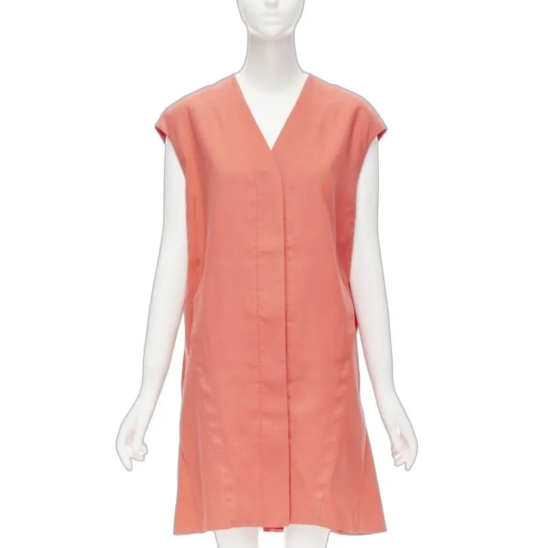 Marni Pleated Bubble Dress Pink Cotton Never worn - Front View