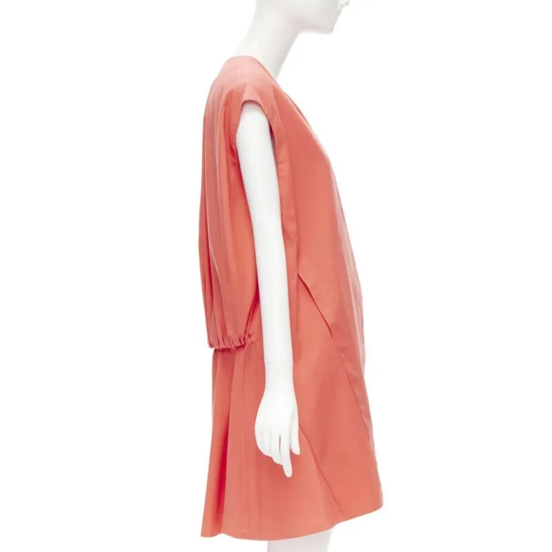Marni Pleated Bubble Dress Pink Cotton Never worn - Model View
