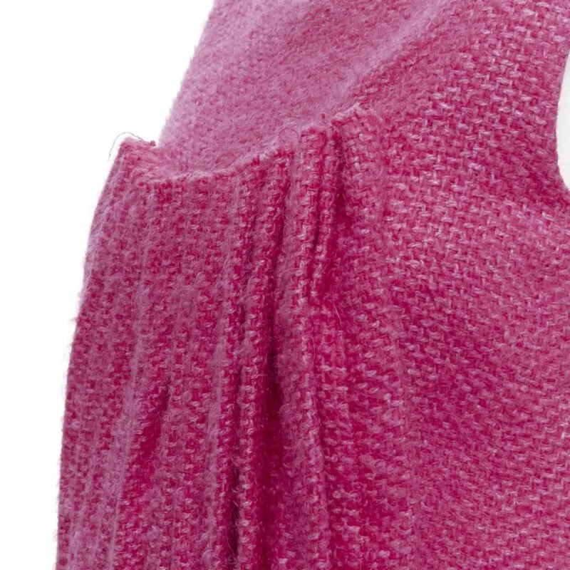 Marni Tweed Pleat Dress Pink Tweed Never worn - Back View