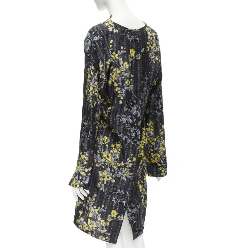 Marni Geometric Silk Dress Grey Silk Never worn - Box View