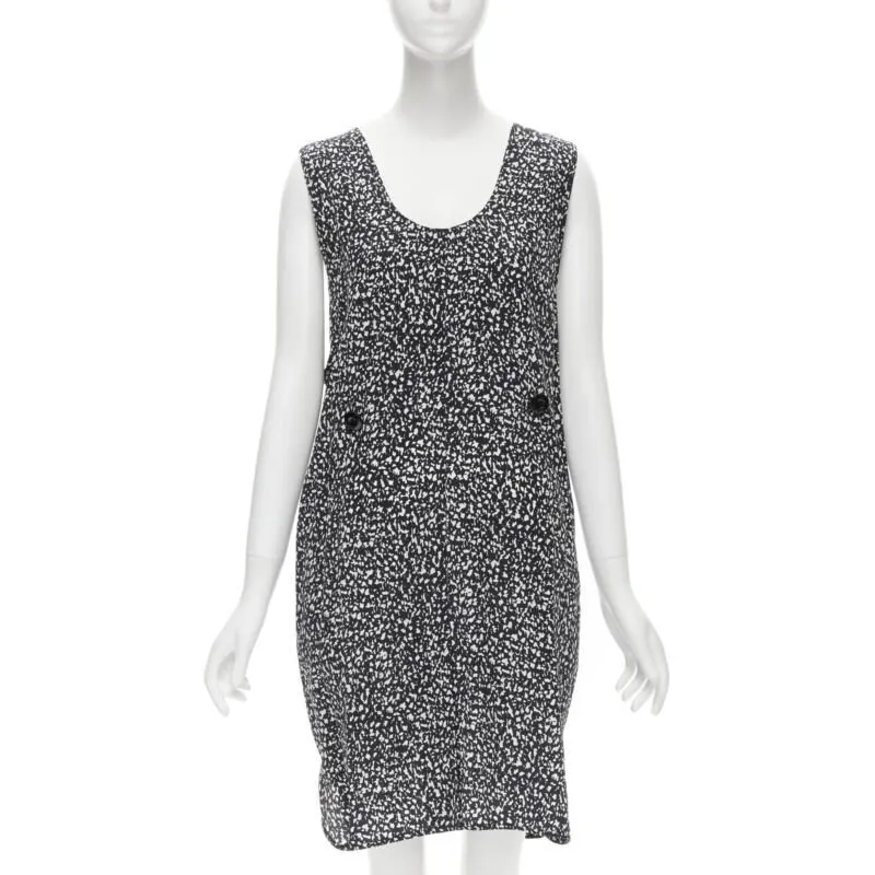 Marni Abstract Sheath Dress Black Silk Never worn - Inside View