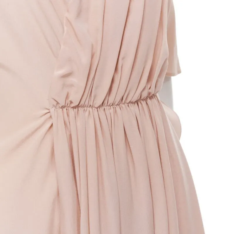 Marni Draped Silk Dress Pink Silk Never worn - Back View