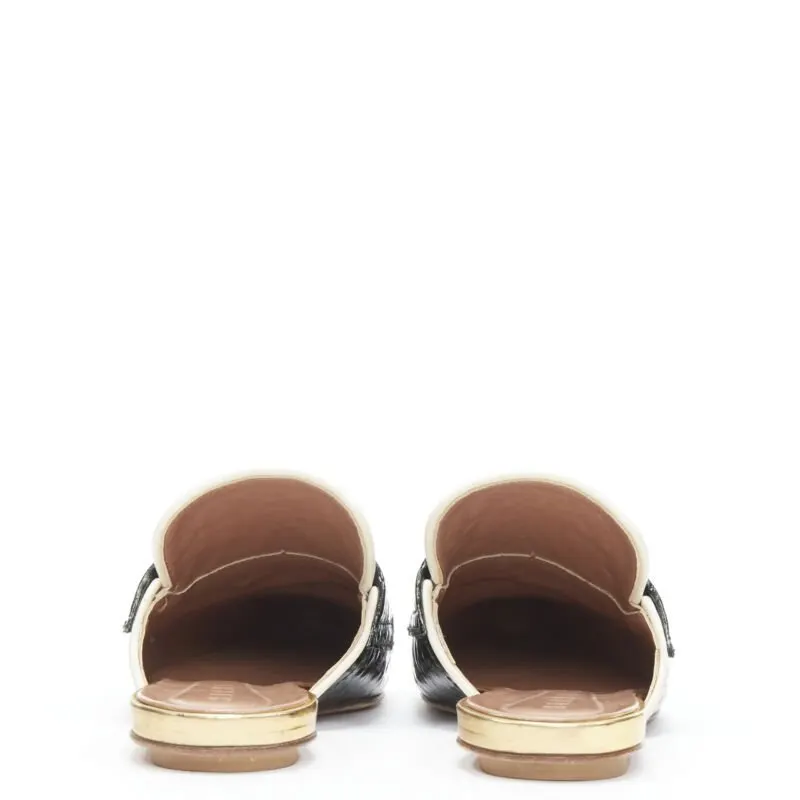 Marni Patent Point Flats Green Leather Very good - Box View