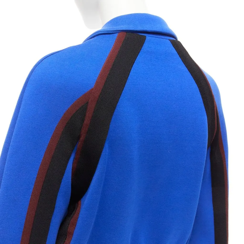 Marni Electric Blue Bomber Jacket Blue Cotton Very good - Back View