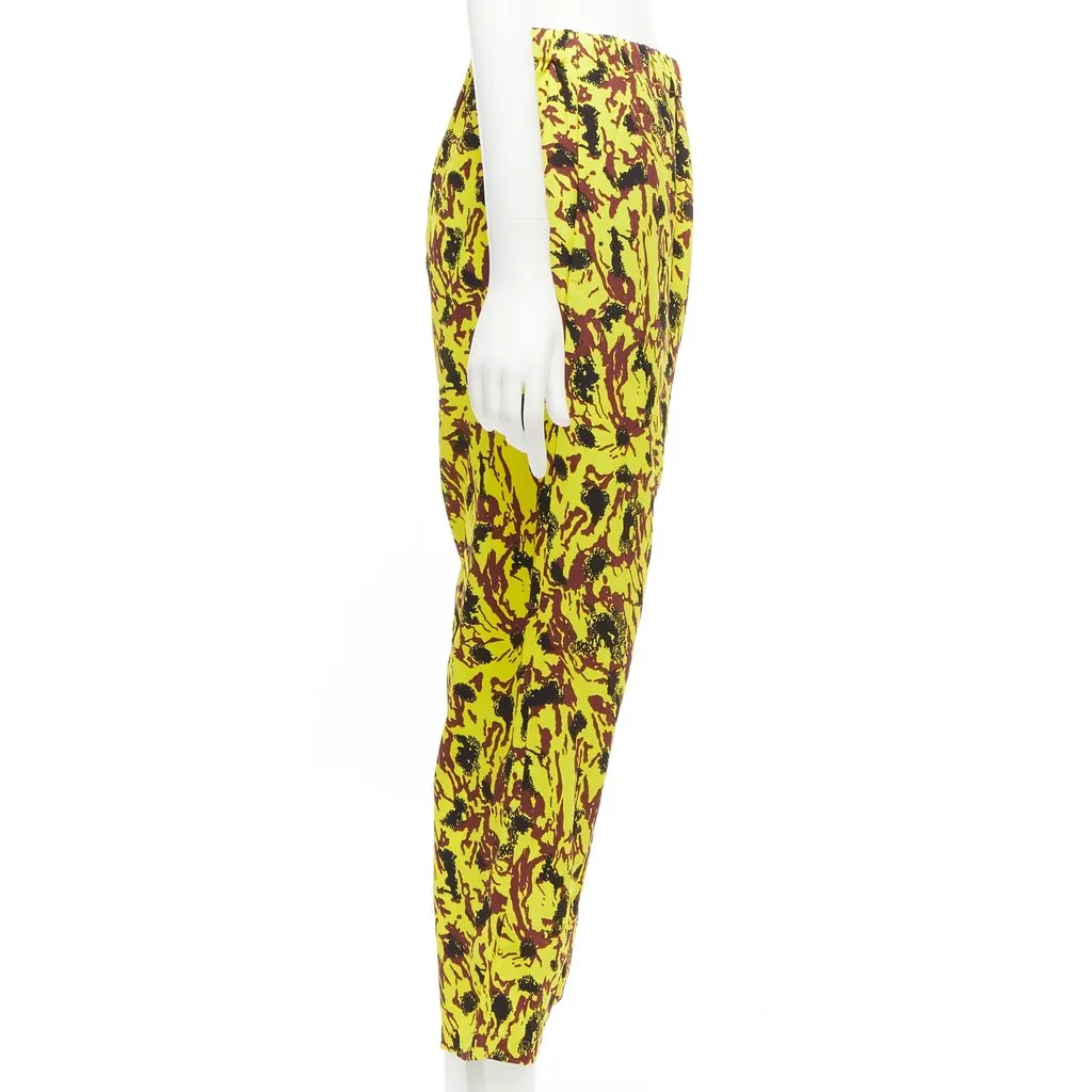 Marni Abstract Drop Pants Yellow Viscose Good - Inside View