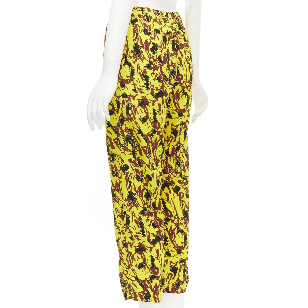 Marni Abstract Drop Pants Yellow Viscose Good - Box View