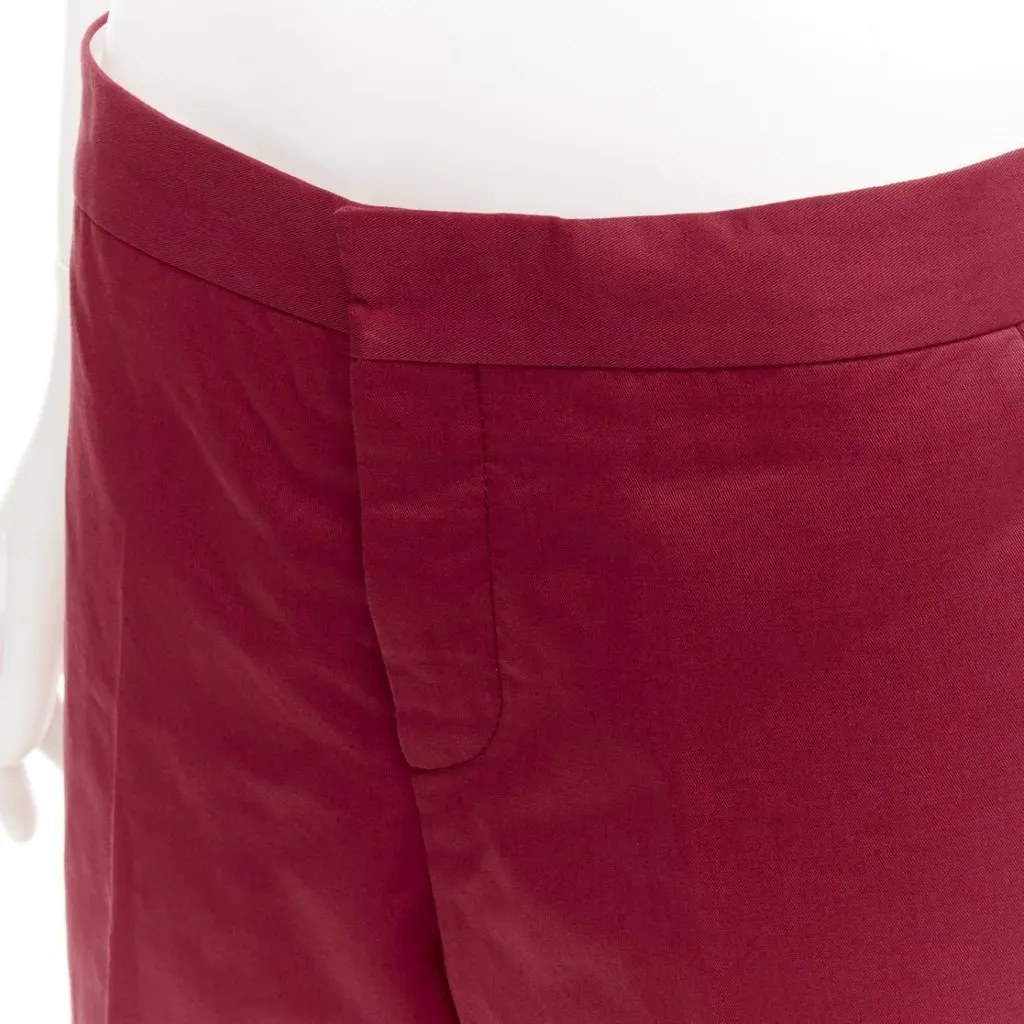 Marni Red Cropped Pants Red Cotton Never worn - Back View